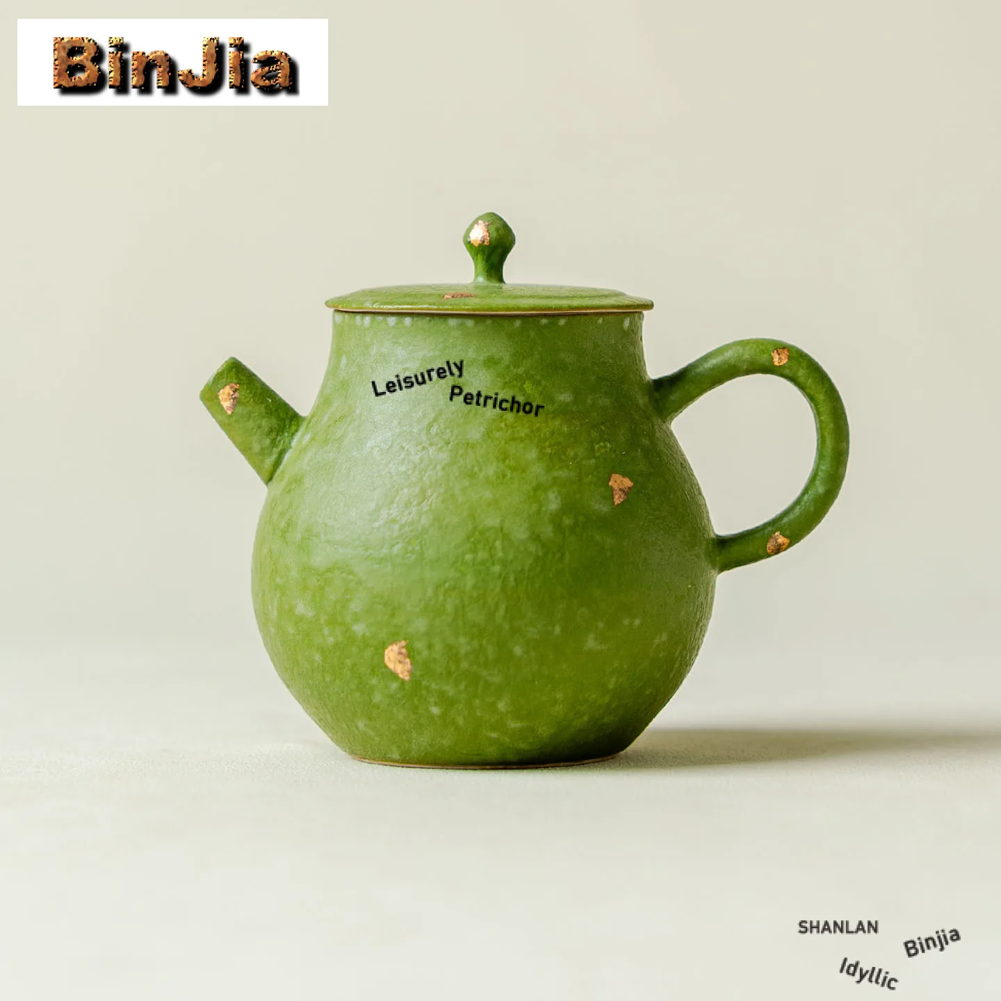 

130 мл зеленая глазурь, посыпающий золотой чайник, роскошный чайник для заварки чая, домашний чайник для замачивания чая с ситечком, коллекция посуды