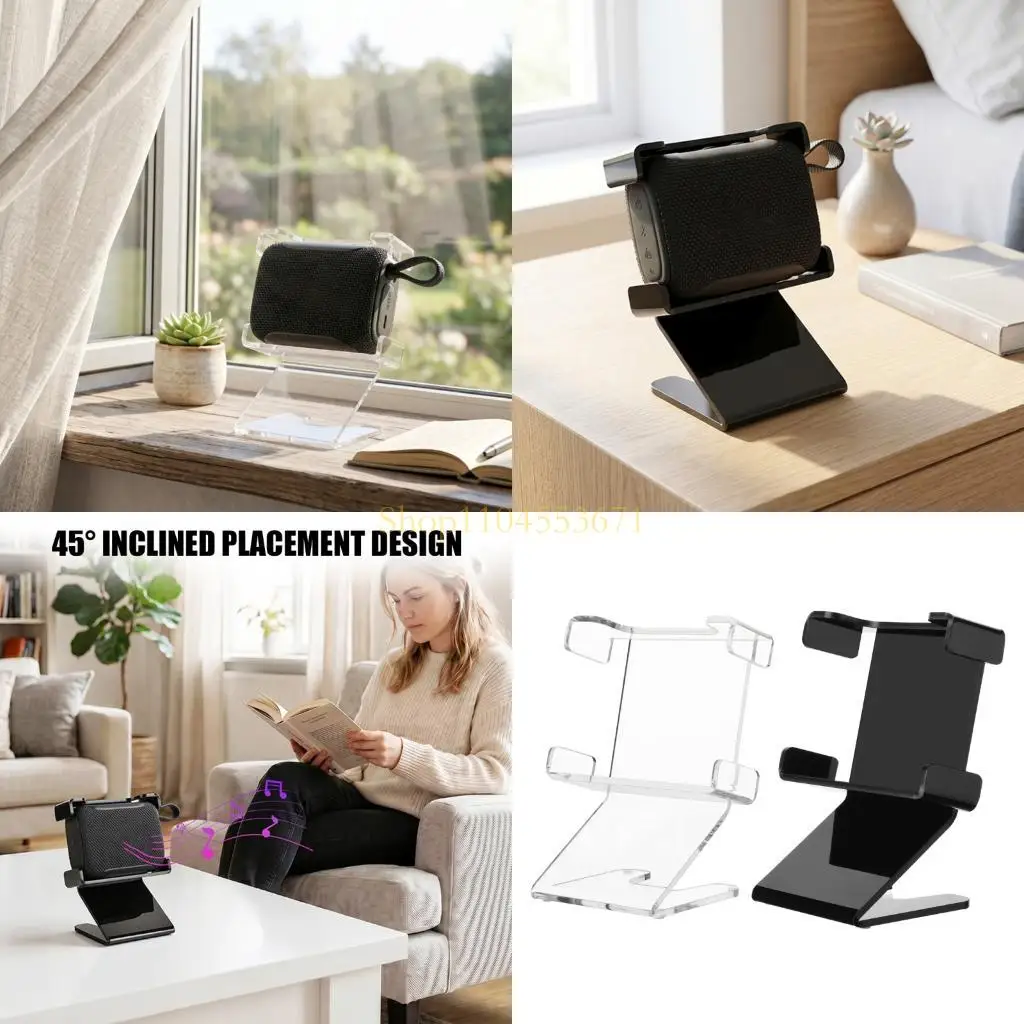 Best Seller 45 Degree Tilted Holder For Go 5 Wireless Speaker With Thickened Panel And Anti Scratch Base Portable Display Stand