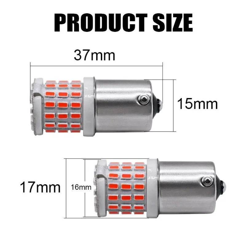 1 szt. 1156 BA15S P21W LED 1157 BAY15D P21/5W 57SMD 3014 oświetlenie samochodowe kierunkowskaz i światła hamowania lampa samochodowa 12V 24V żarówki