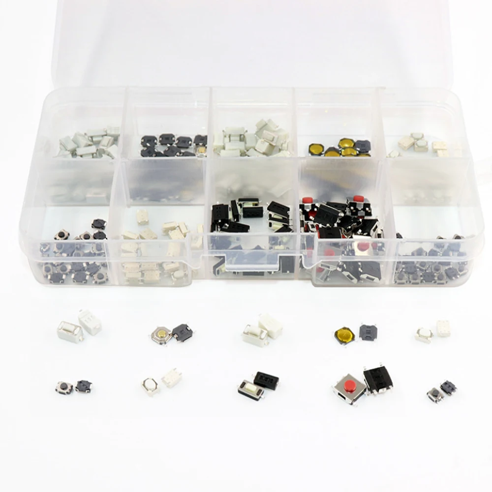 Clé de réparation de télécommande de voiture, 250 pièces, petit interrupteur, Micro boutons poussoirs, paquet de composants tactiles pour Nissan et Honda