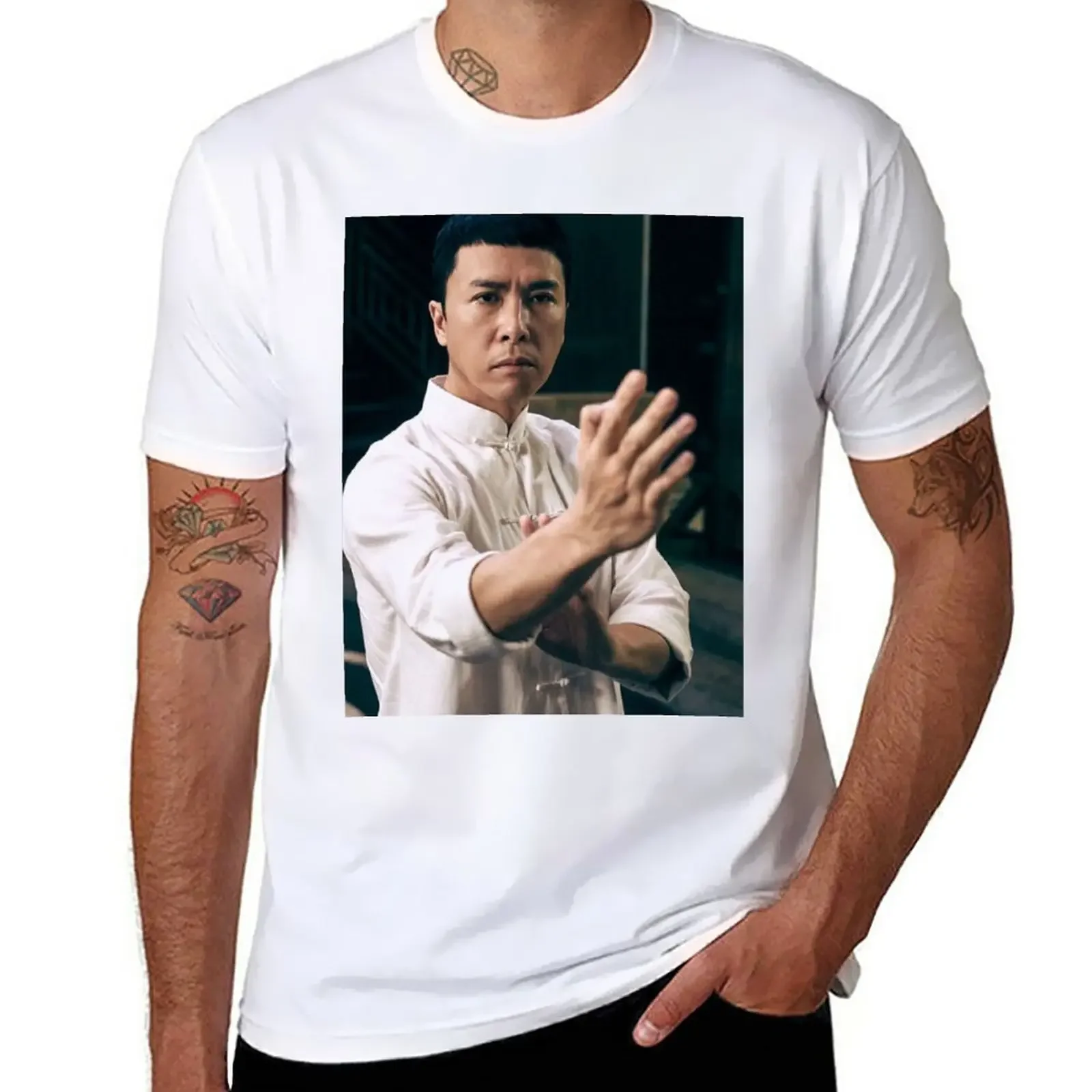 

Футболка Donnie yen, футболка с рисунком, футбольная футболка, топы больших размеров, блузка, футболки для мужчин, пакет