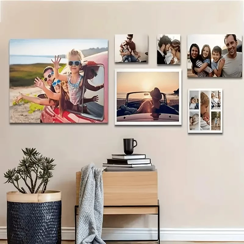 مخصص طباعة قماش اللوحة بواسطة صورتك قماش المشارك هدية شخصية تخصيص الشكل الحيوان الحيوانات الأليفة صور ديكور المنزل يطبع