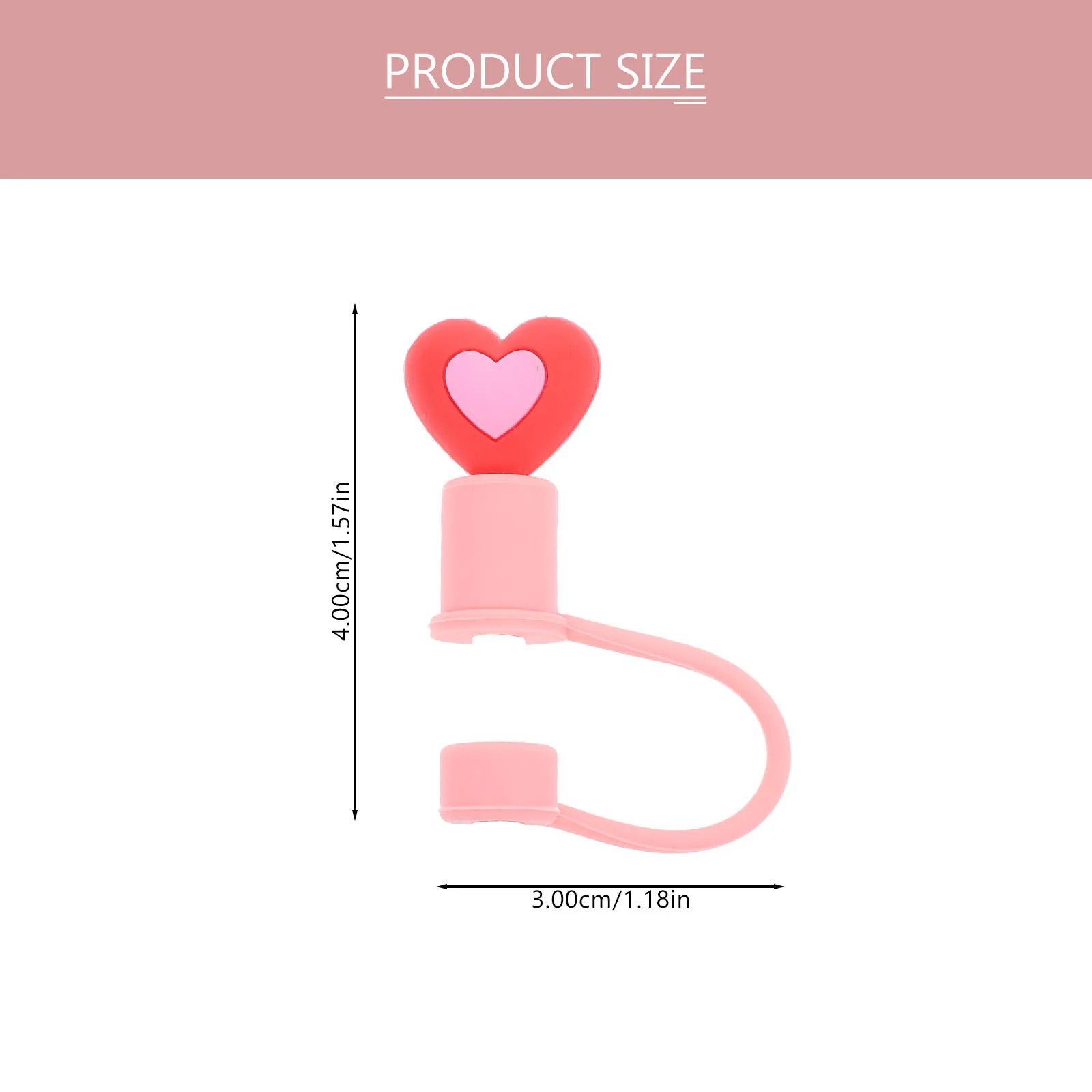 

3Pcs Premium Silicone Straw Covers Decorative Reusable End Plugs for Outdoor Parties Drinking Safety Silicone Straw Tips Cover