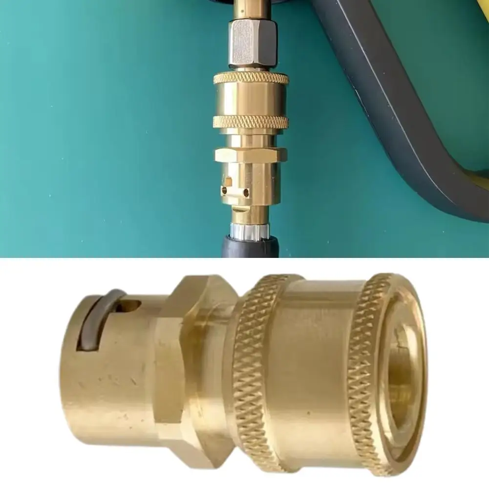 1/4 Inch Pressure Washer Adapter Set Quick connection For Karcher K2 K3 K4 K5 K6 K7 Wash G un Anti-Winding Conversion Joint