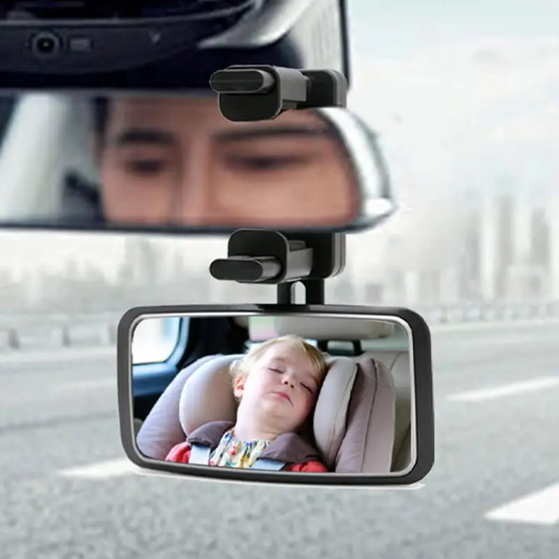 Criança Rearview Looking-Glass para carro, 360 graus, monitor com segurança, grande área visual, assento de caminhão olhando vidro