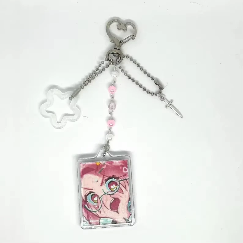 Alien Bühne handgemachte passende Schlüsselanhänger Cartoon Figur Luka Mizi Hyuna und Ivan Handykette Rucksack Anhänger Cosplay Zubehör – Detail 2