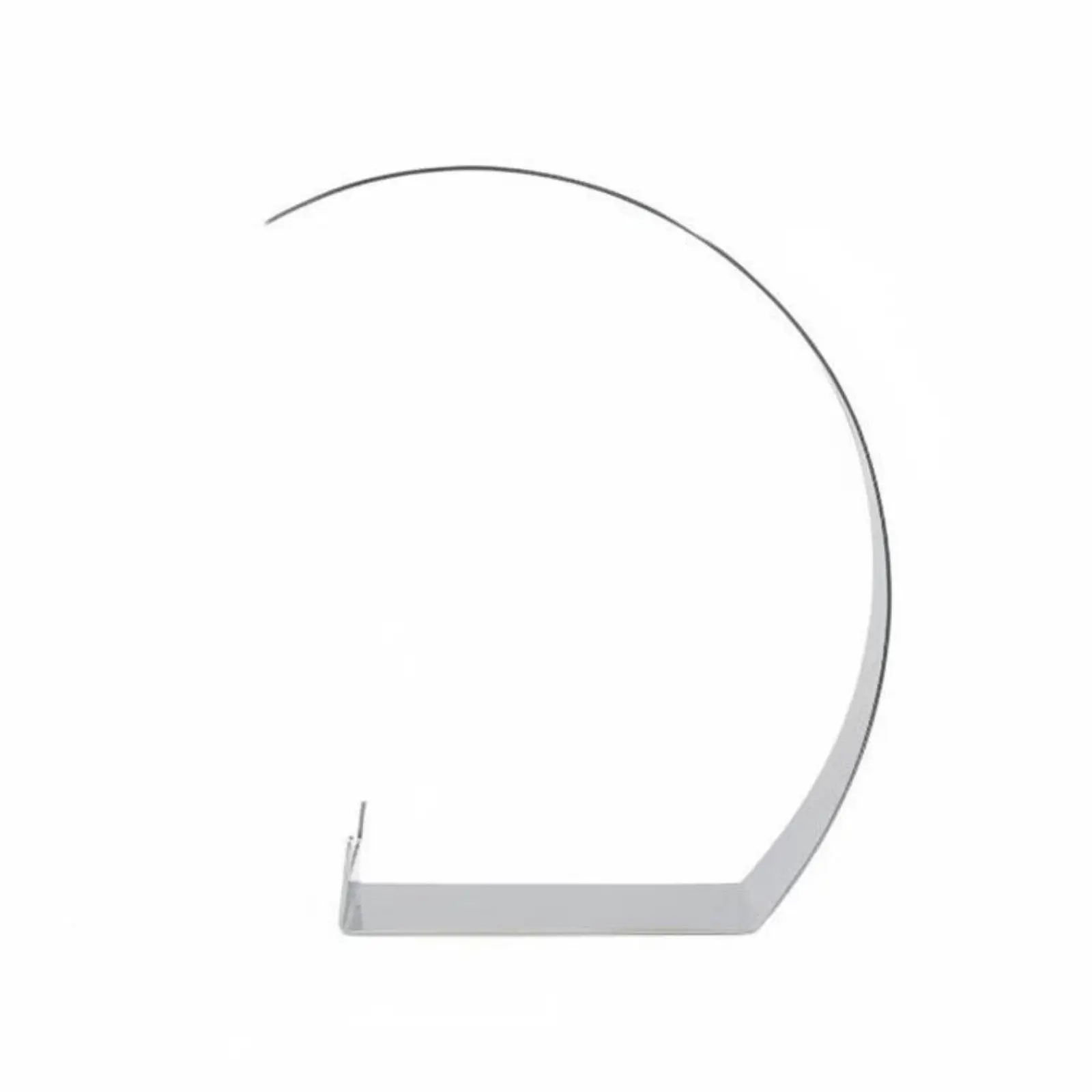 Stainless steel bottle holder with a minimalist, elegant and curved design