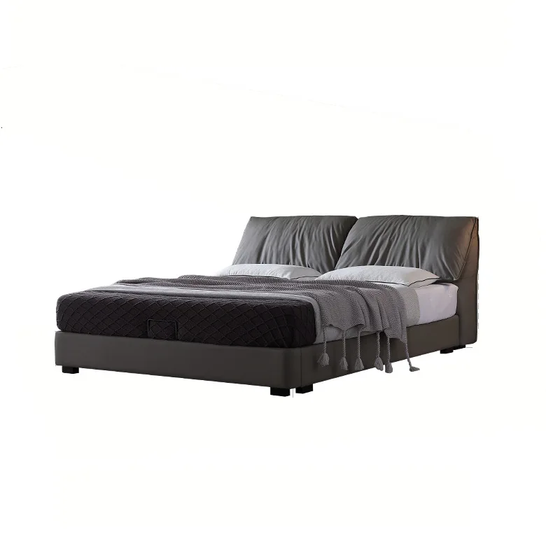 

Floor to ceiling, villa, Italian style, minimalist, master bedroom, leather bed, minimalist