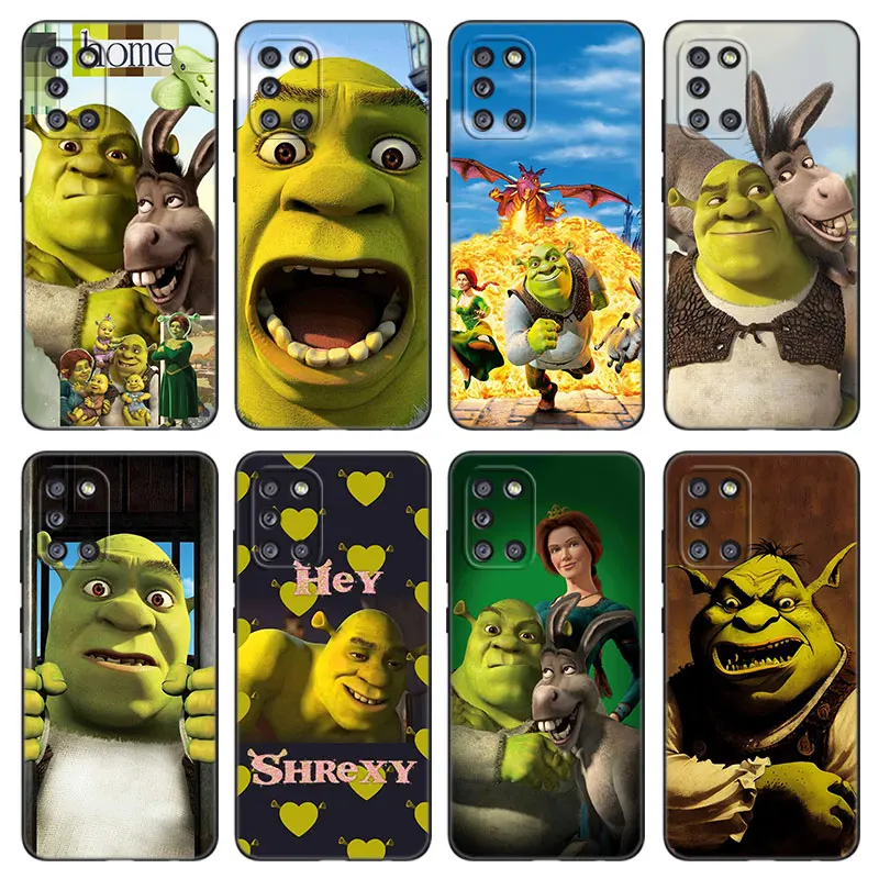 Anime S-shrek Art Phone Case For Samsung Galaxy A01 A03 Core A04 E A02 A05 A10 A20 A21 A30 A50 S A6 A8 Plus A7 2018 Black Cover