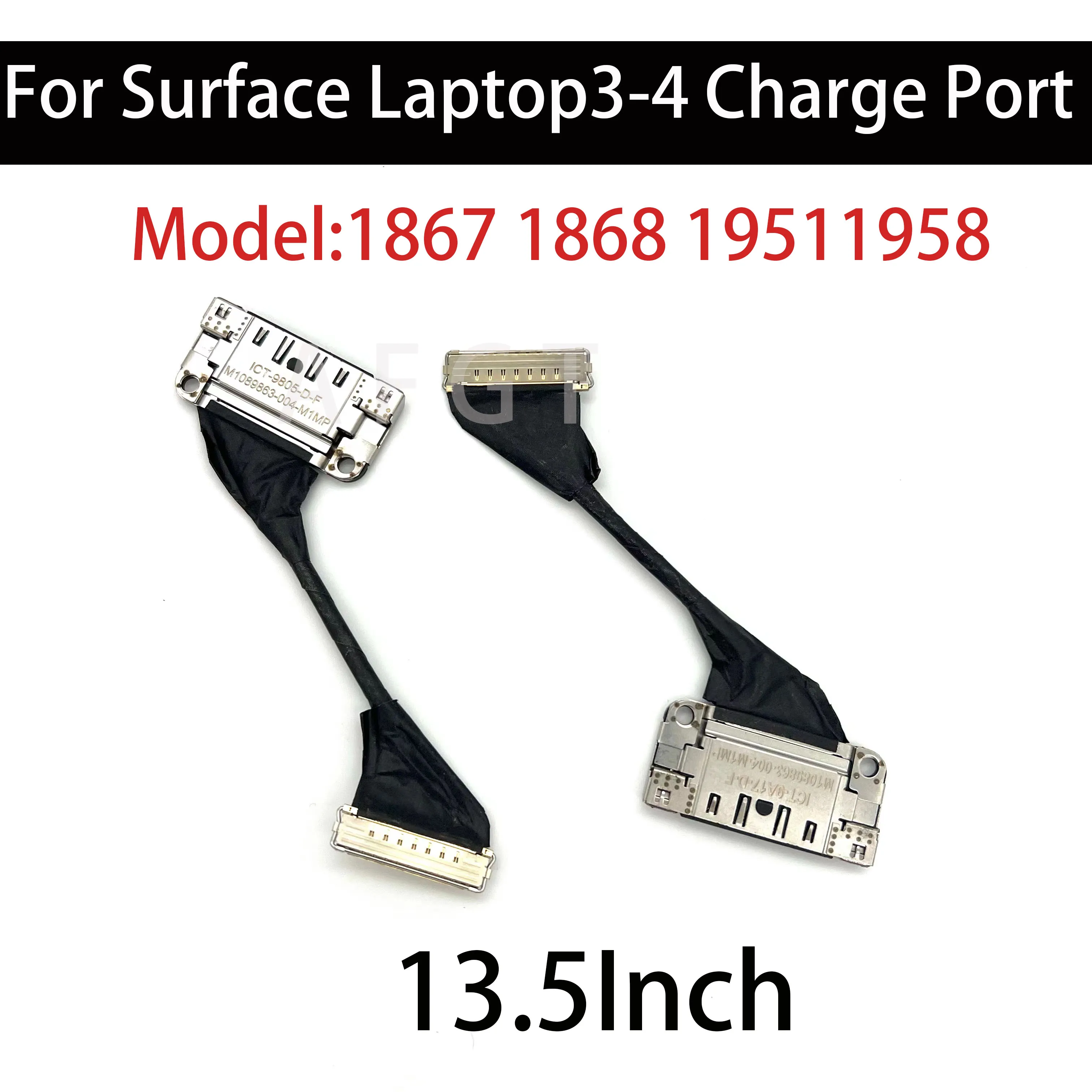 Puerto de carga Original para portátil Surface 3, 1867, 1868, Laptop4, 1951, 1958, interfaz de alimentación, M1089863-004, funciona bien