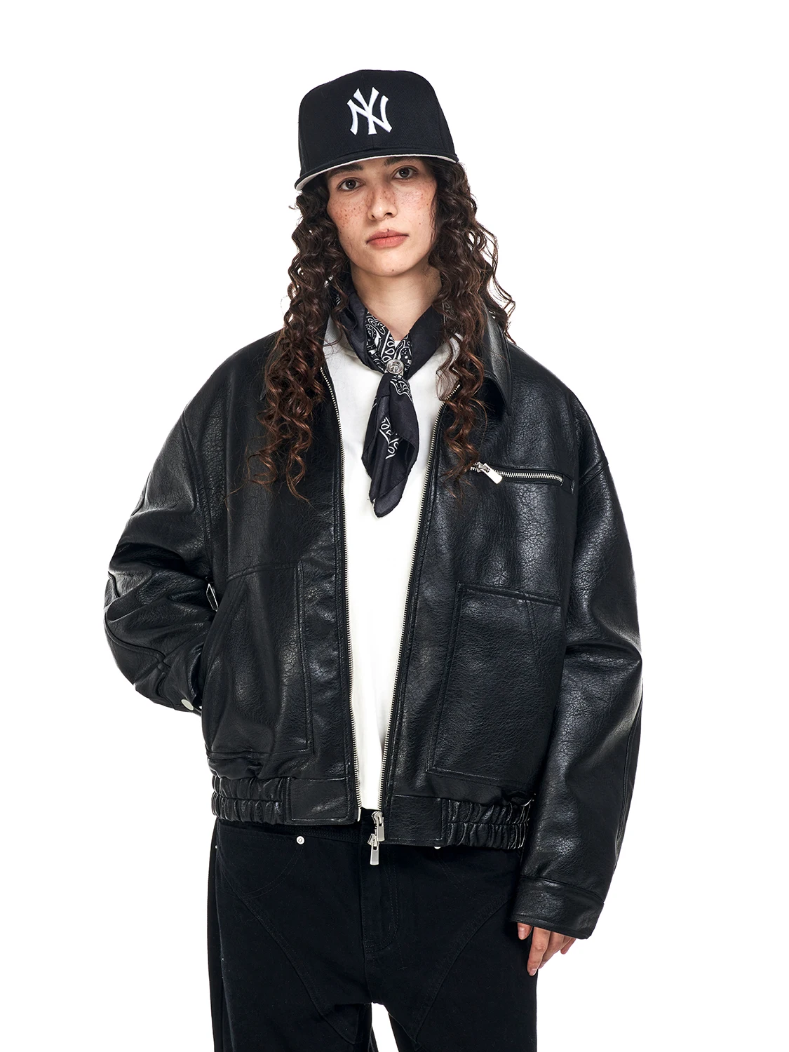 

Ретро-куртка в американском стиле из кожи и хлопка с воротником-стойкой, на молнии, с множеством карманов, для мужчин и женщин, осенне-зимнее пальто