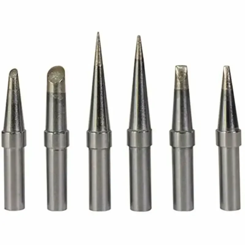 ALLGOOD 6Pcs/Set Soldering Iron Tips Replacement ET Soldering Iron Tips For Weller WE1010NA WESD51 WES50/51 PES50/51 LR21 Series