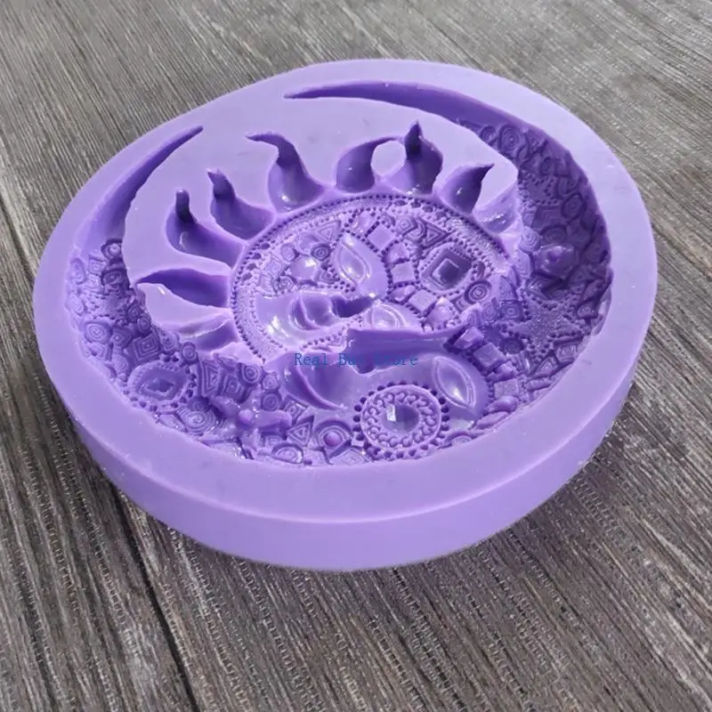 

U13D Resin Epoxy DIY Epoxy Moon for Sun Silicone Mold Jewelry Making