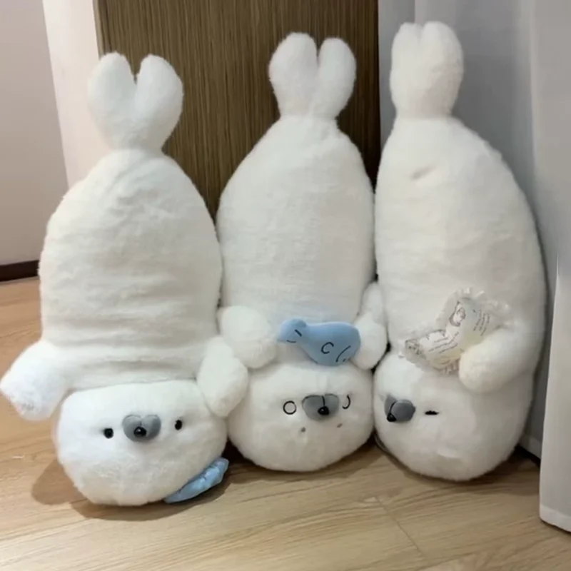 

Милая кукла-тюлень, подушка для сна, тканевая кукла, плюшевая игрушка, маленький морской лев, украшение для рабочего стола, кукла, подарок для подруги, в наличии