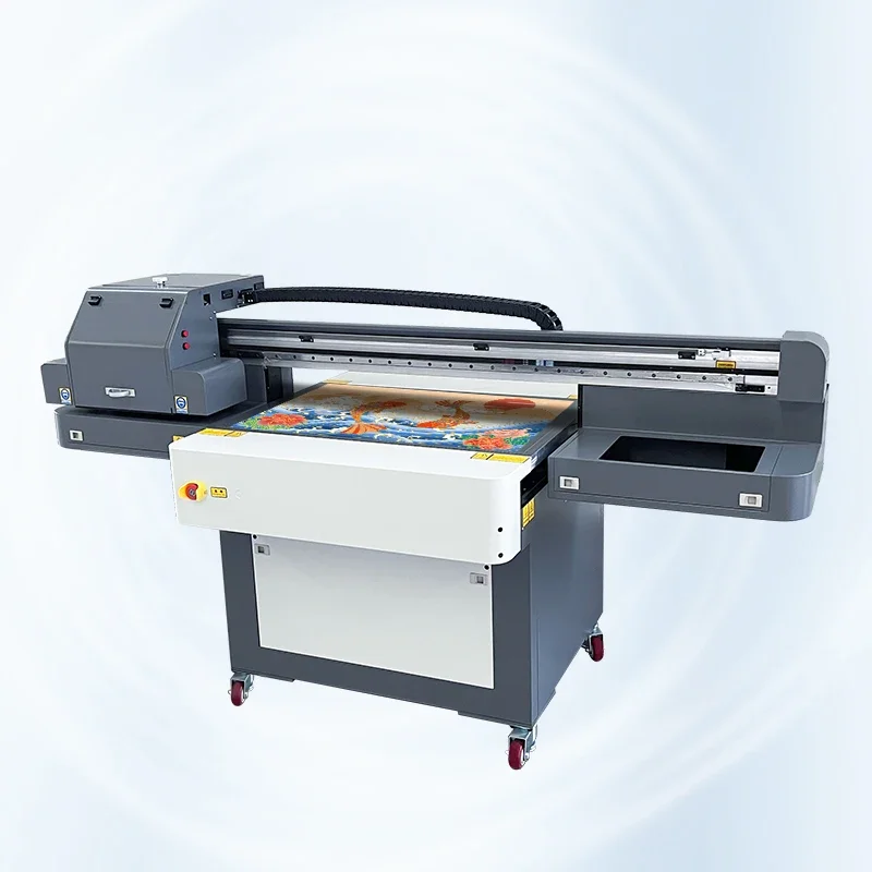 

YC6090 Inkjet UV Flatbed Printer For Golf Ball PVC Glass Acrylic Plastic Printing Machine With CCD Vision Positioning