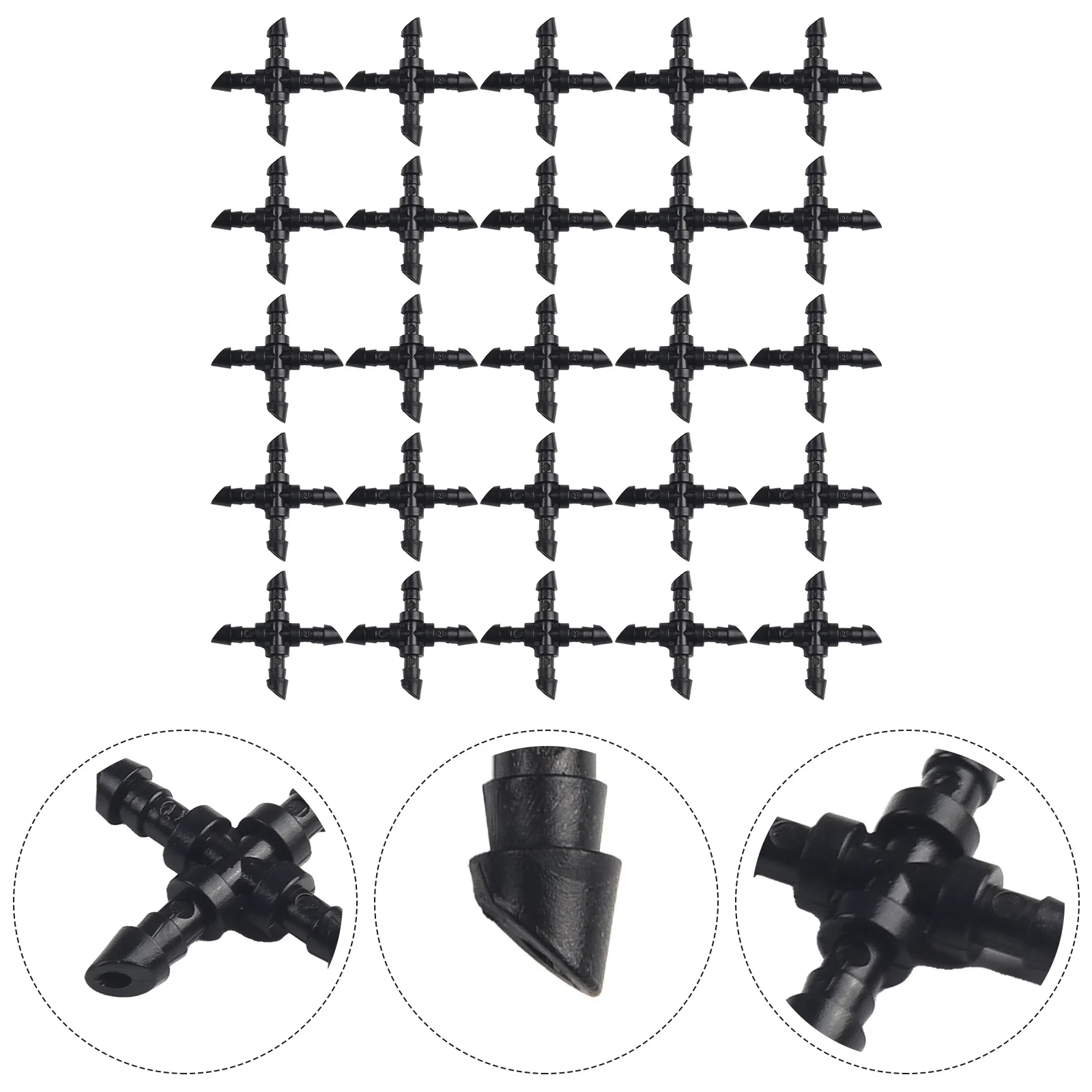 

Соединитель для шланга, фитинг для полива, аксессуары для ирригации, крестообразный фитинг 4 мм для дома и сада, высокое качество
