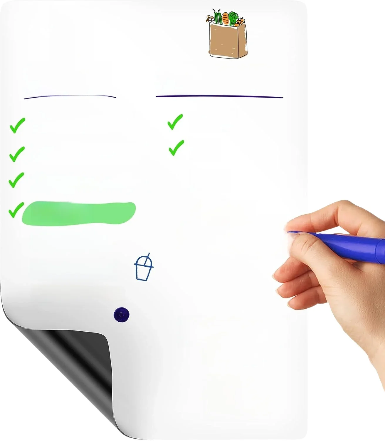 부드러운 자석 화이트보드, 스티커, 주방 메뉴, 가정, 사무실, 학교, 건식 지우기 달력, 메모 보드