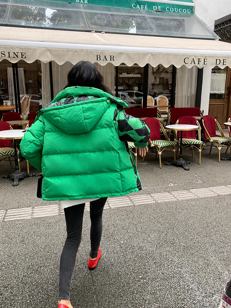 Dames ort Thiened Winterjas met capuchon Design Sensation 2024, nieuwe collectie Koreaanse Sle Commute Faion