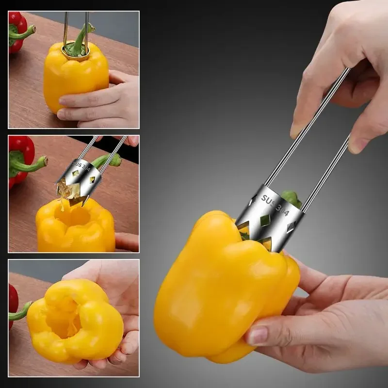 

Professional 304 Stainless Steel Corer, Sharp Serrated Edge for Quick Apple & Pear Pitting - Rust-Proof & Easy Clean