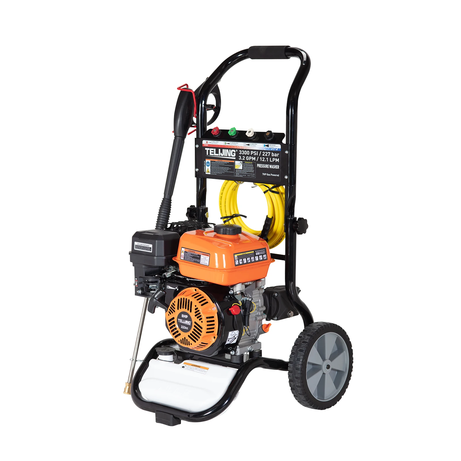 New High Pressure Cleaner 7.5 HP with 3300 PSI 227 Bar 220V Stainless Steel Water Pump for Industrial & Car Washing