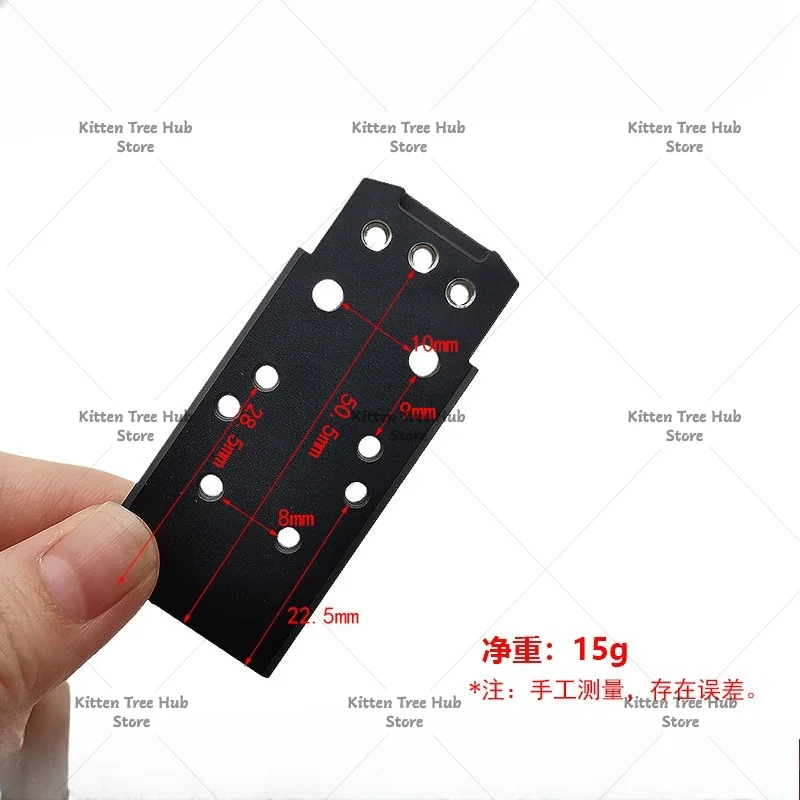Universal Metal Adapter Base Plate for Sig Sauer P320 M17 M18, Optic Mount Plate for RMR Doctor Noblex Ade Frenzy Sight