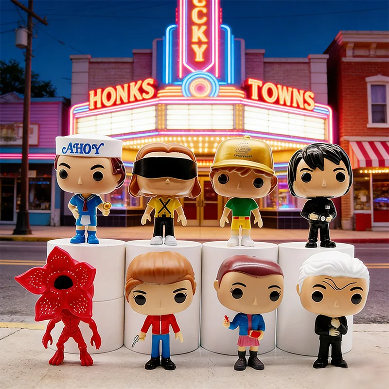 

Набор фигурок Eleven, Дастин, Стив, Робин (10 см) — виниловые коллекционные куклы для фанатов