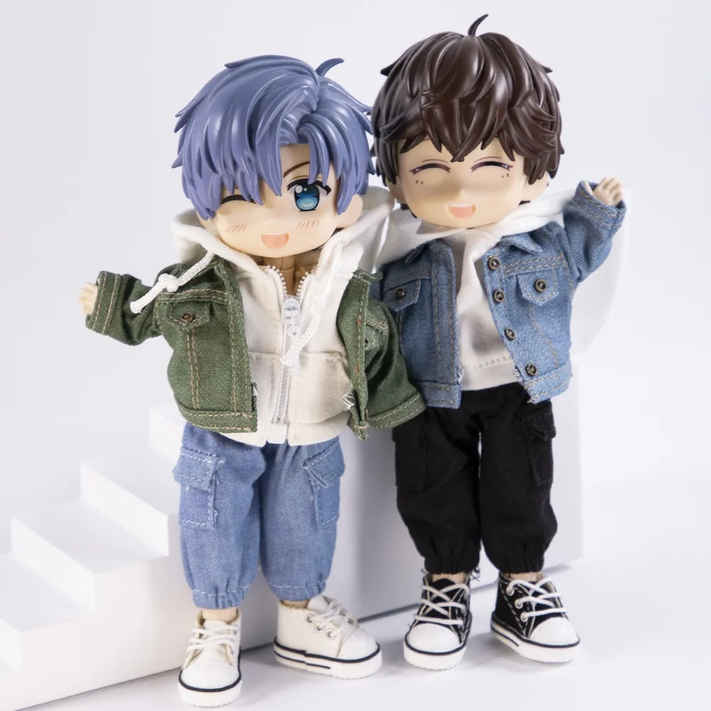 

Ob11 baby doll denim jacket and coat set P9 Molly Ymy Gsc nude doll clothes