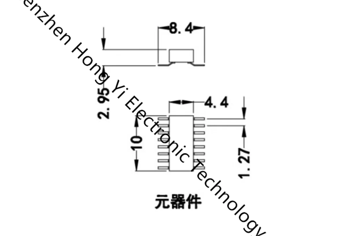 Test seat SOP16-1.27 flip cover aging seat 4.4mm body size JFP16-4.4 aging burning fixture socket