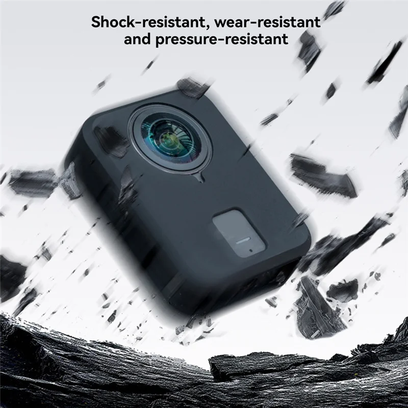 FFYY-For DJI Osmo 360 Silicone Protective Full Cover Shell Soft Silicone Case Camera Accessory For DJI Osmo 360