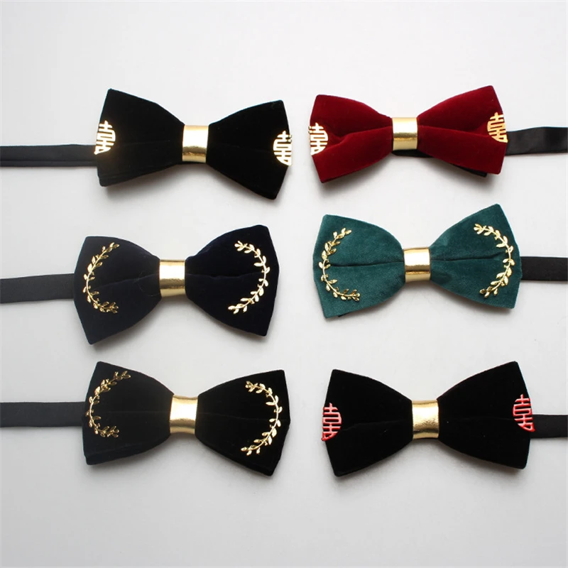 Best Selling 2021 Fashion New Sale Men Wedding Accessories Cashmere Bowtie Men\'s Bow Tie Green Black Red