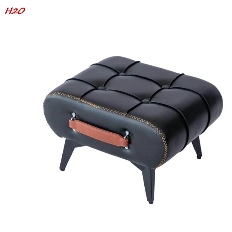 H2O Shoe Stool Porch Stool Leather Sofa Stool Leather Stool Bed End American Light Luxury Italian Fashion Shoe Stool Hot New