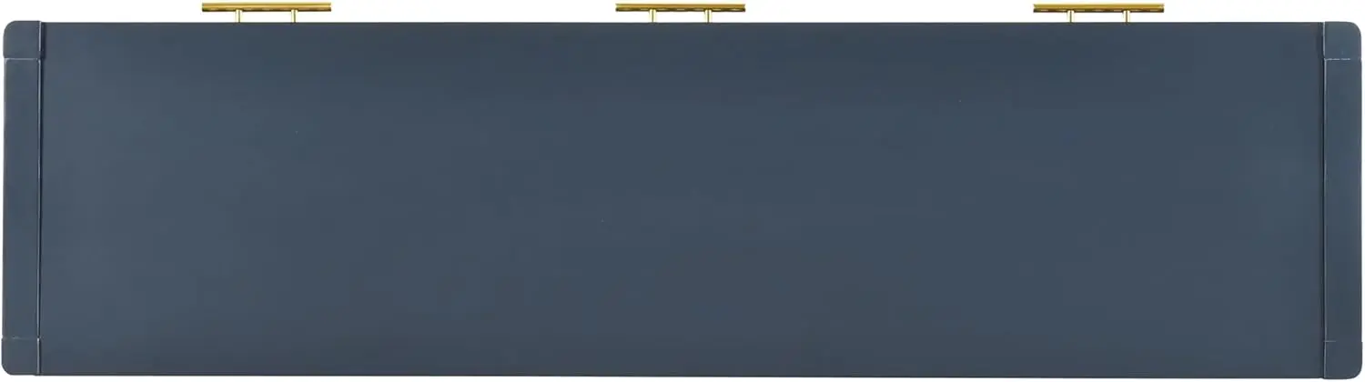 Modern Long Entryway Console Table with 3 Storage Drawers and Lower Shelf