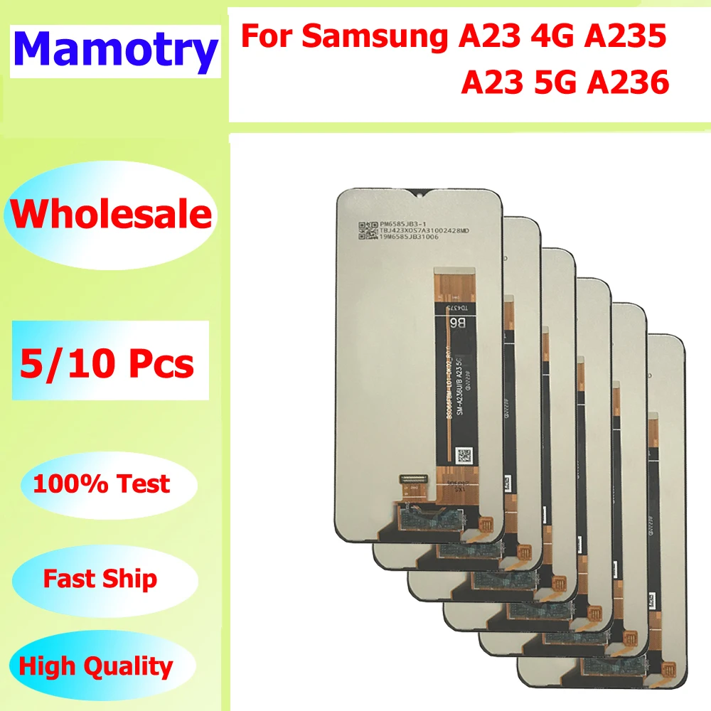Wholesale 5/10 pieces / Lot For Samsung A23 4G A235 A235F A235U A235U1 Screen Lcd Display Touch Assembly A23 5G A236 A236B A236U
