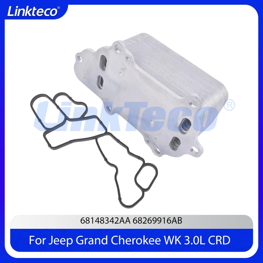 

Engine Oil Cooler & Oil Cooler Gasket For 11-20 3.0 T L V6 Diesel Jeep Grand Cherokee WK CRD EXF EXN 3.0L 68269916AB 68148342AA