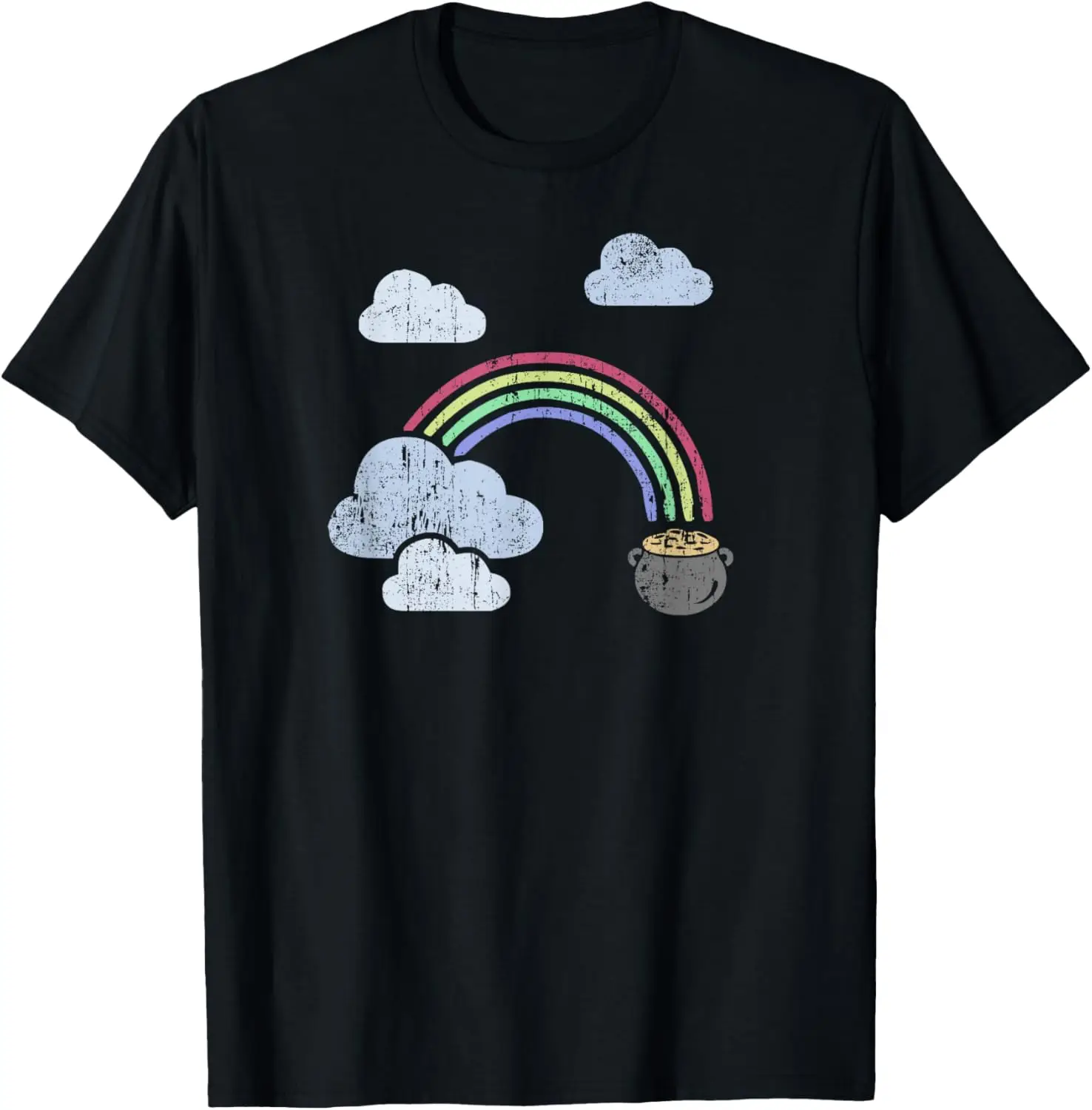 Irish Leprechaun Pot full of Gold Rainbow St Patrick's Day T-Shirt