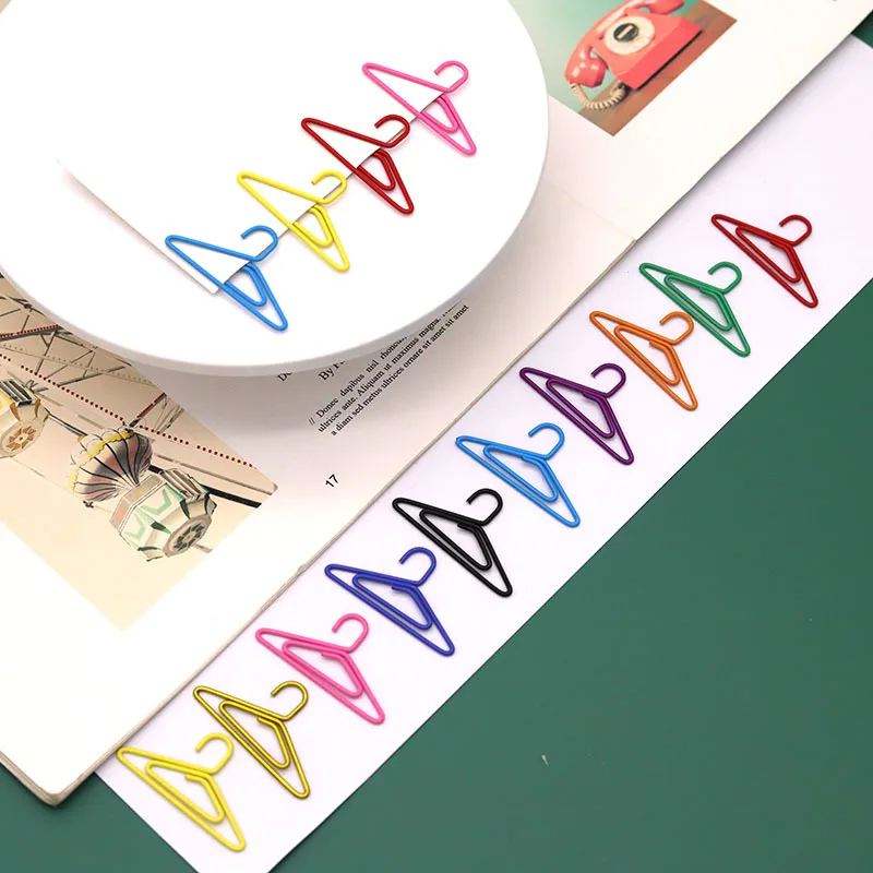 

20 шт. цветных мини-скрепок необычной формы, офисные канцелярские принадлежности, скрепки-свастики, креативные закладки для книг