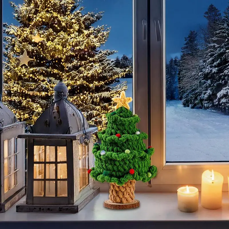 Ornement de table de Noël de bande dessinée avec base, décorations de bureau mignonnes, décorations de festival créatives, décoration de chambre mignonne pour la maison
