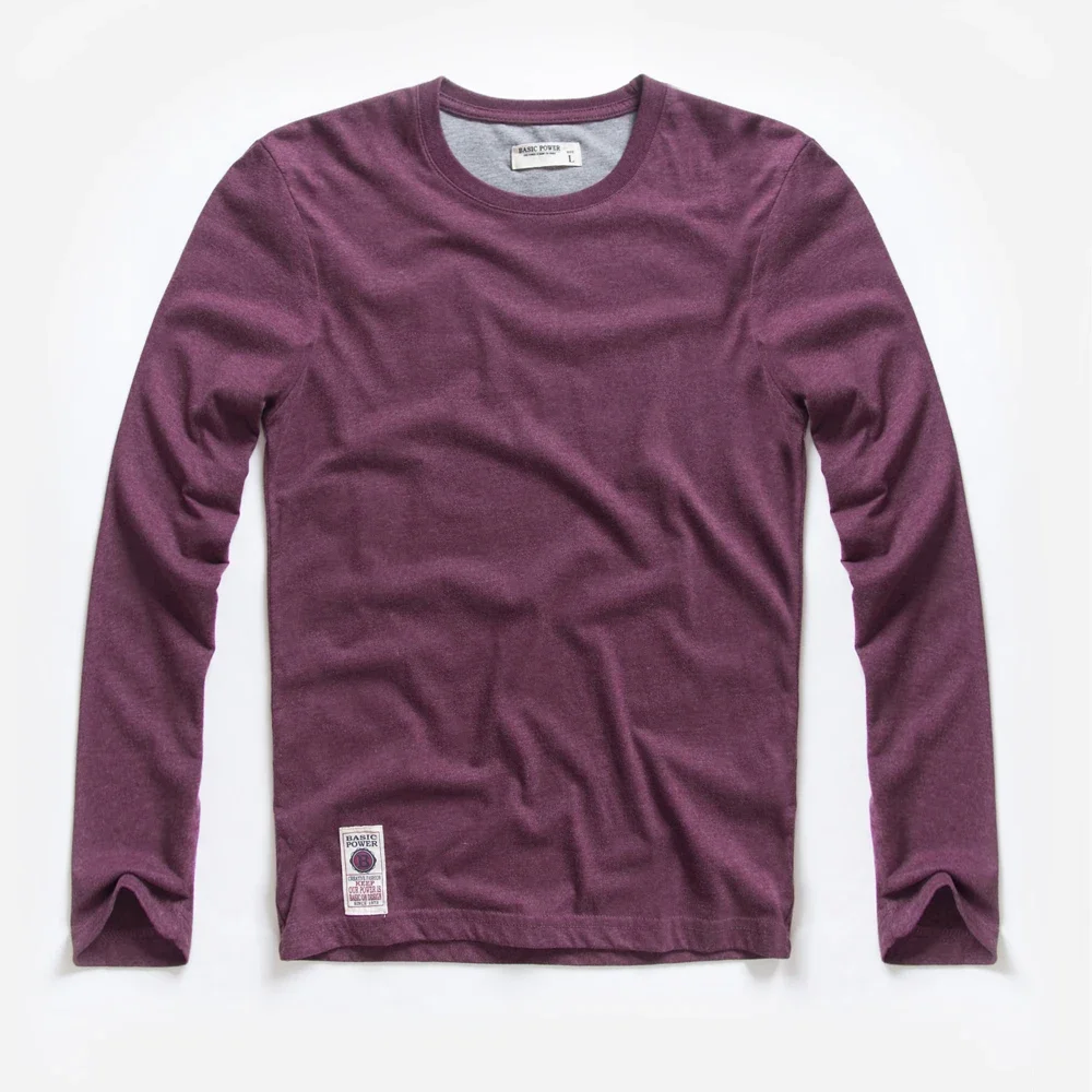 Men's t-shirts Spring Long Sleeve T-shirt Men's clothing Y2k T-shirt Washing Sweatshirt Shirts Casual O-neck streetwear Tee Tops image 2