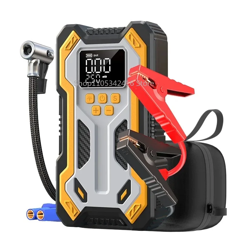 6000A Portable Car Jump Starter with 160PSI Air Compressor, Auto Shutoff Tire Inflator for Up to 9.0L Gas & 6.5L Diesel Engines