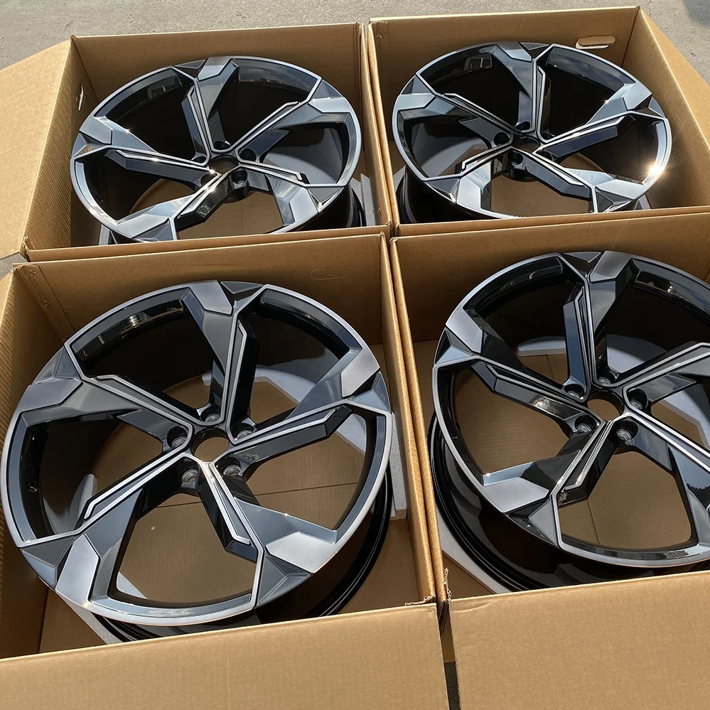 العلامة التجارية مبيعات المصنع مباشرة عجلة واحدة 18 19 20 21 22 23 24 26 بوصة عجلات سيارة مصنوعة من خليط معدني مخصصة #3