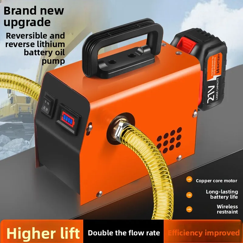 New Lithium Battery Oil Pump Household Automatic Oil Suction Pump Hydraulic Pumping Machine Self-priming Pump