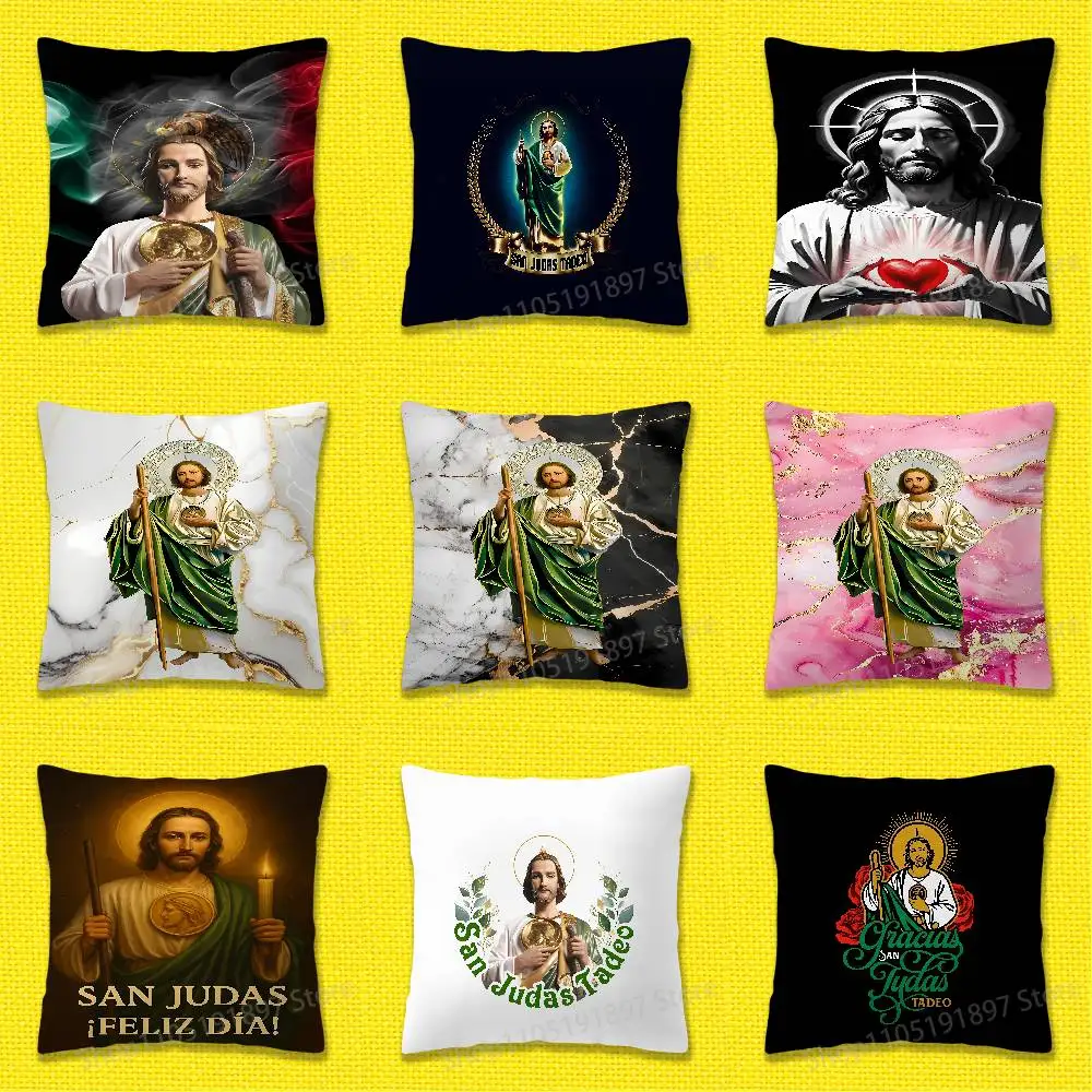 

Marble San Judas Tadeo Throw Pillow Case For 55x55cm 40x40cm 45x45cm 50x50cm 30x30cm Square Office Pillowship Cover
