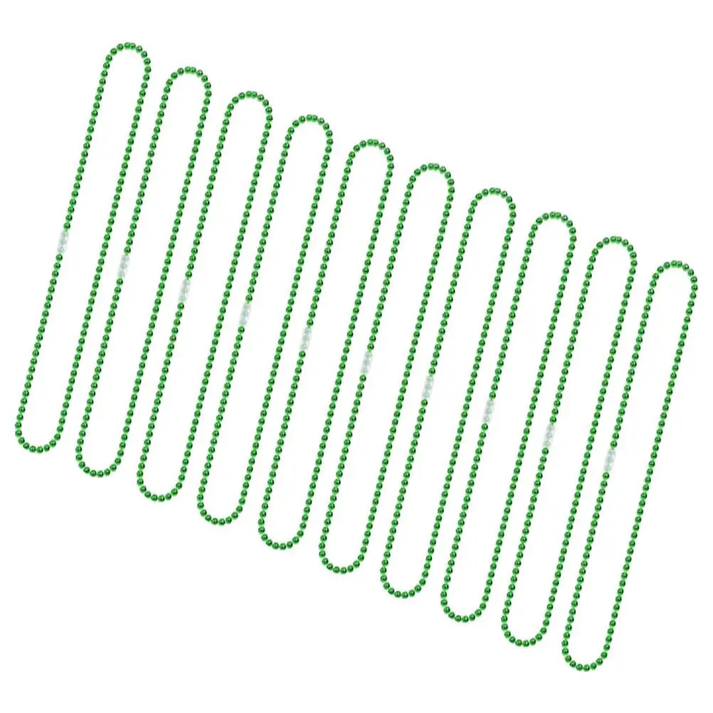 10 Pcs Bead Chain Necklace Carnival Beaded Beads Necklaces Assorted Pendant for Party