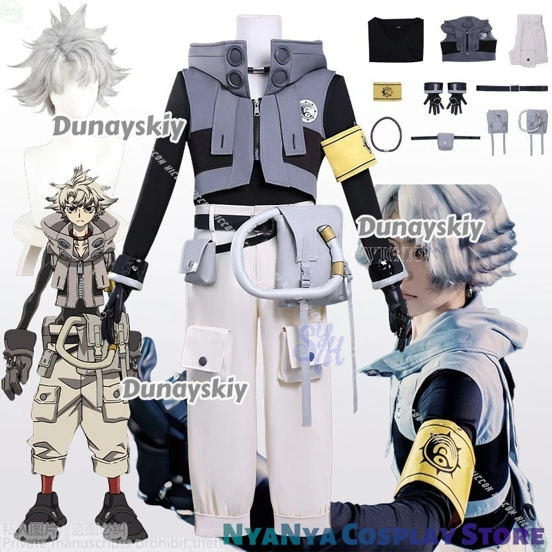 Anime Gachiakuta Rudo Surebrec Cosplay Sudadera con capucha guantes disfraz uniforme Akuta limpiadores fiesta de Halloween mujeres hombres carnaval