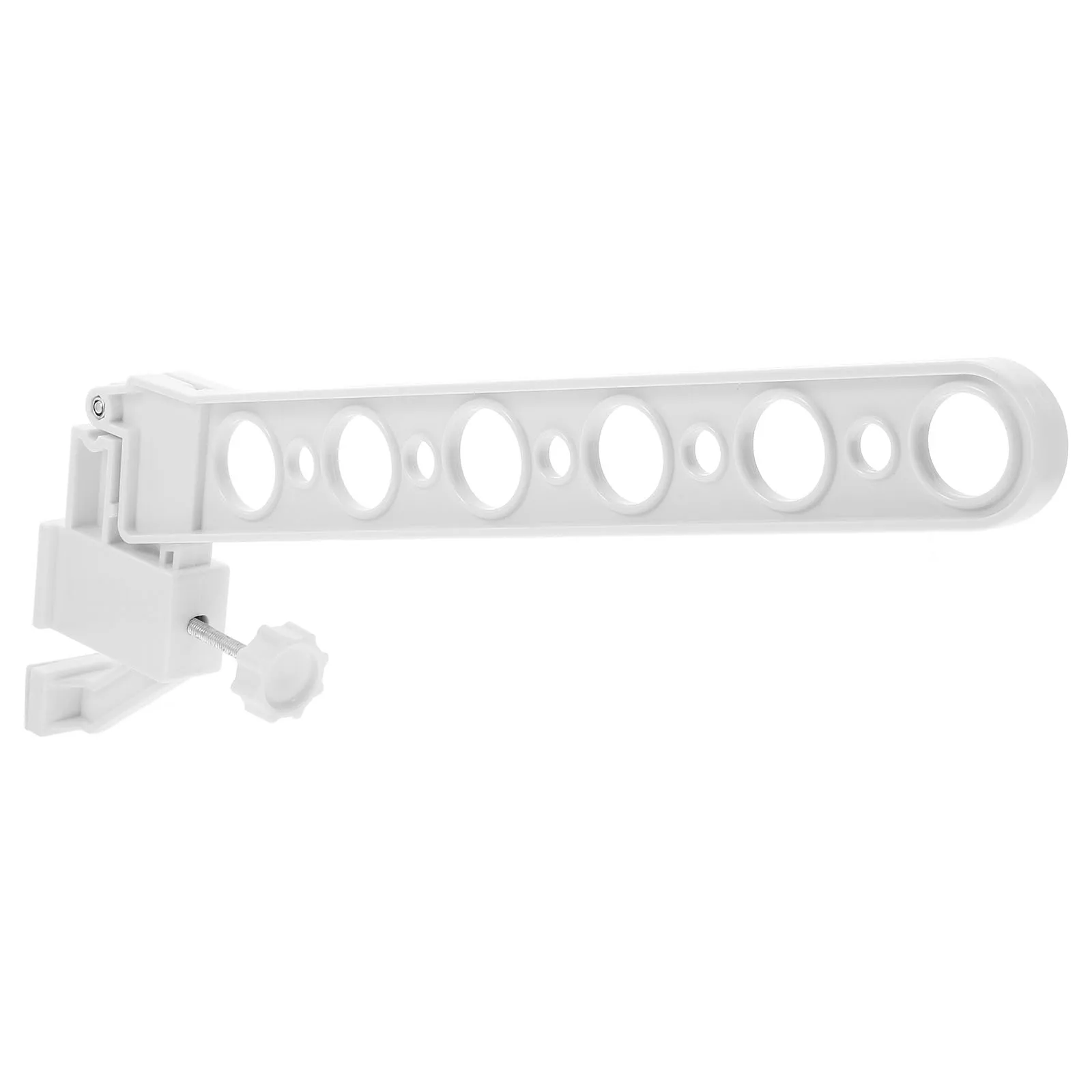 

Window Drying Rack Clip-on Adjustable Multi-Hole Clothes Holder for Balcony Bathroom Laundry Room Sturdy Practical Use