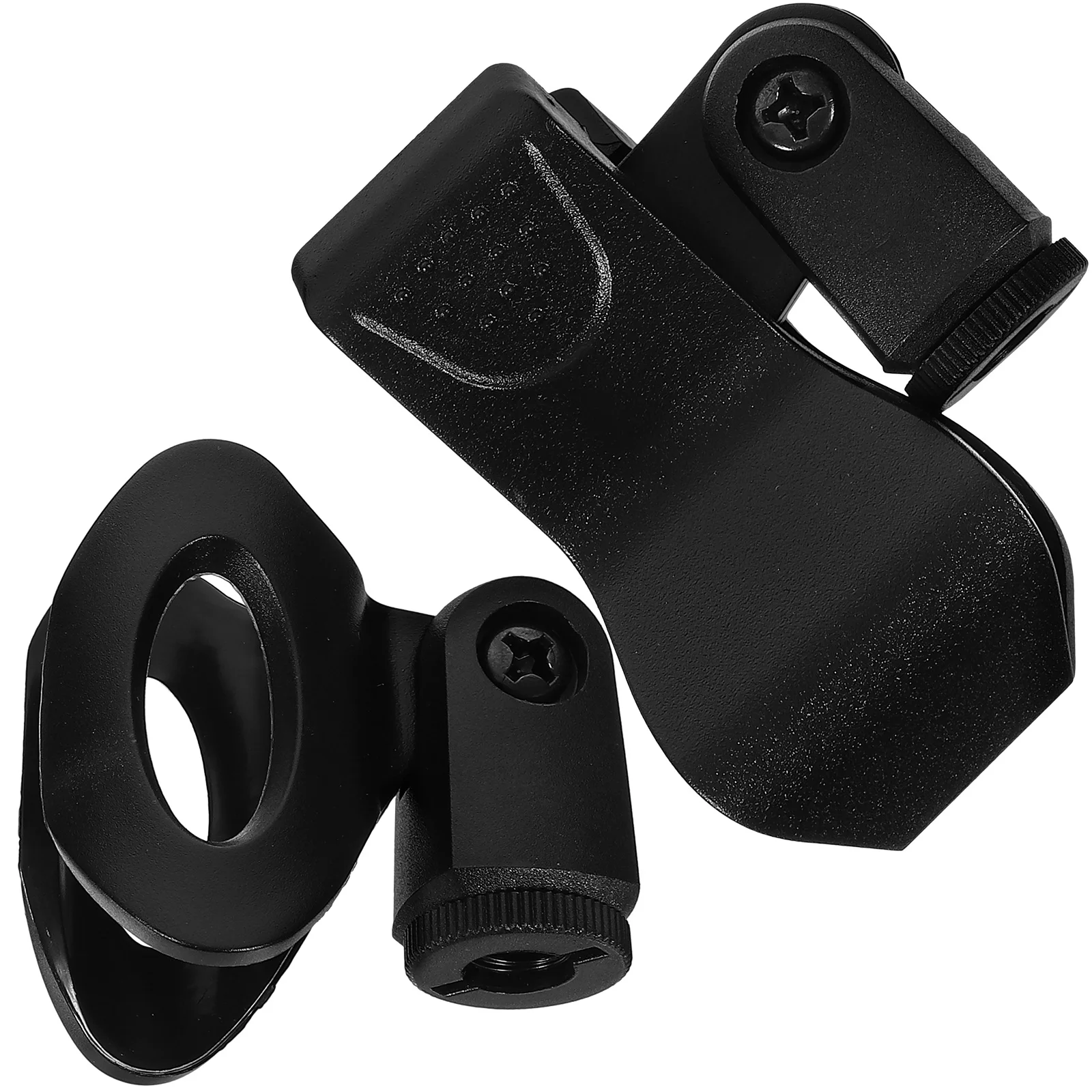 

2 pcs Spring Clip Universal Microphone Holder Holes Plastic St Lightweight Durable Construction Suitable for Performances