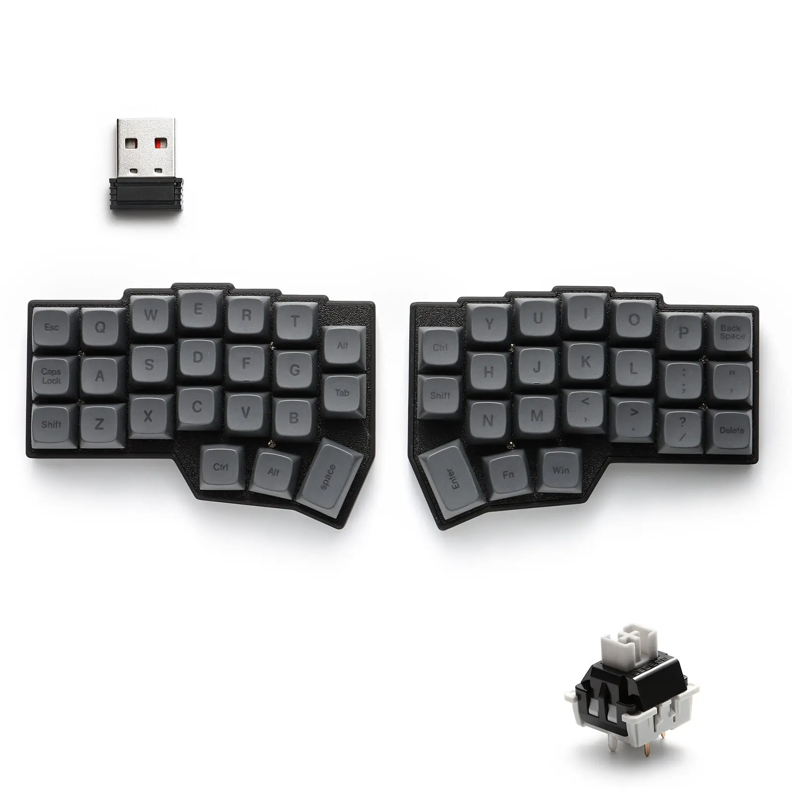 WCORNE V4.1 Split Keyboard 40% Layout Wireless Single Mode Customize Hot Swap Support VIAL QMK Ergonomics Mechanical Keyboard