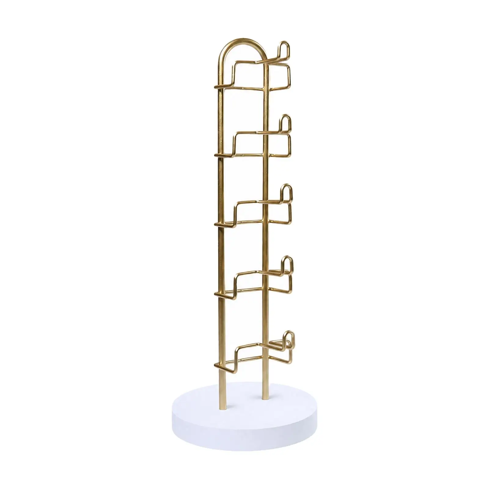 Sturdy Sunglasses Rack Organizer for Eyeglasses Display Stand with Metal Frame MDF Base for Retail Countertop or Vanity Use