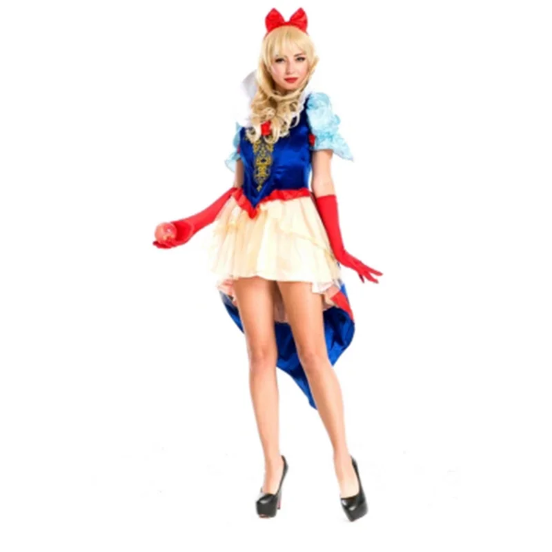 Halloween Adult Cosplay Snow White Sexy Fancy Dress Princess Costumes