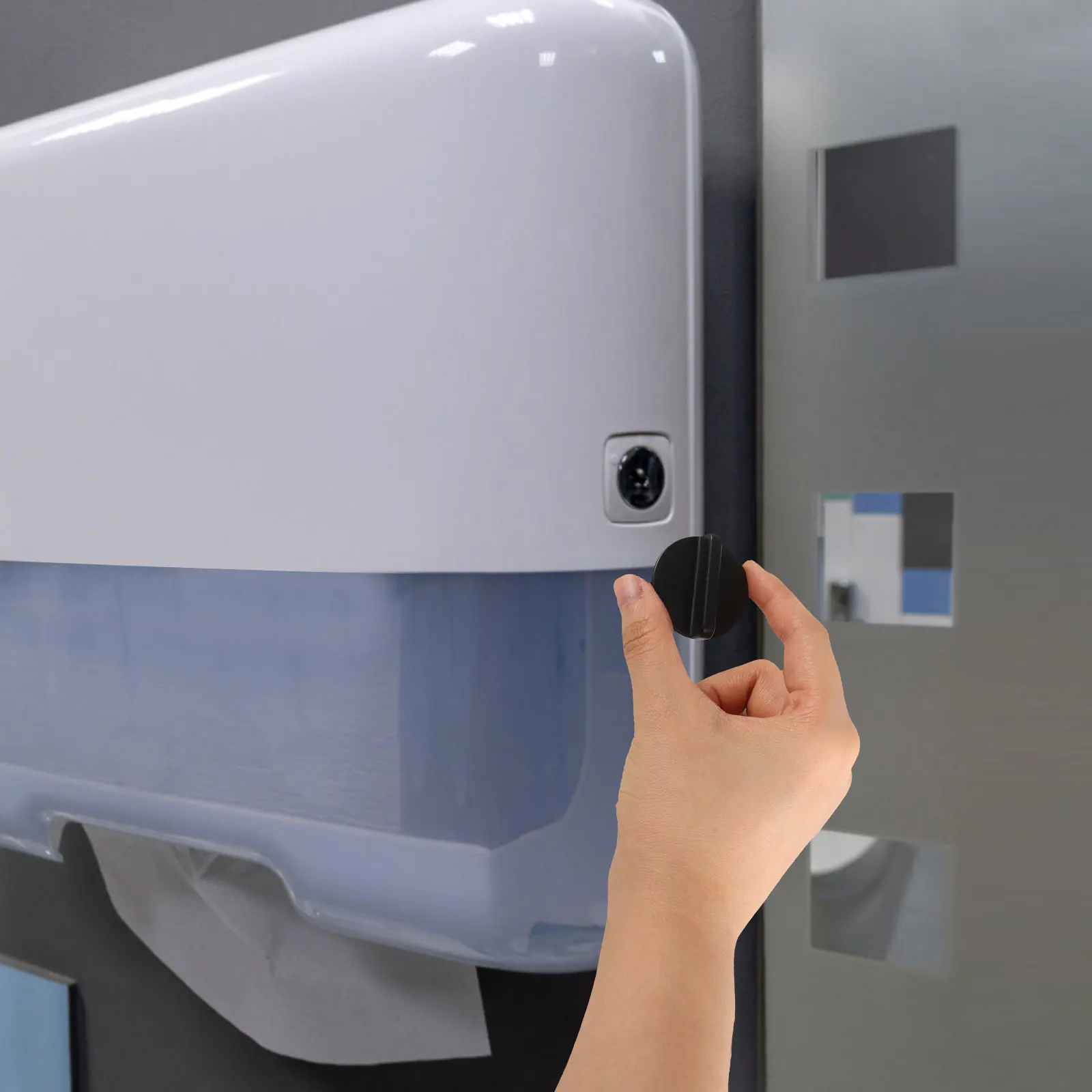 

Auto Paper Towel Replacement For Plastic Lock Tissue Box Switch Universal Keychain Commercial Cylinder Car Tissue Tubes Towel